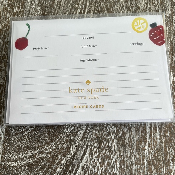 kate spade Other - Rare Kate Spade New York Pretty Pantry Recipe Card Refills – Set of 40 OPEN NEW